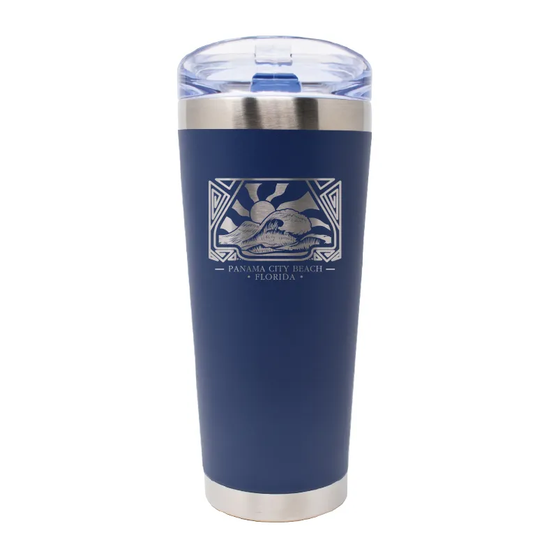 26 OZ MATTE BLUE MYBEVI POWDER COATED TUMBLER